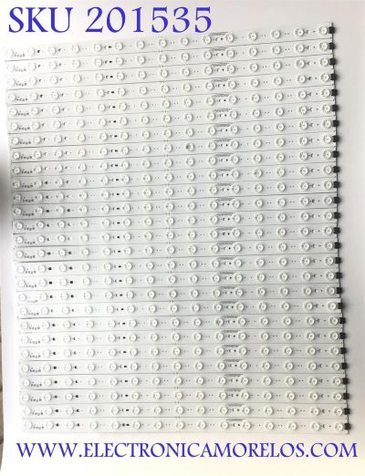 KIT DE LED'S PARA TV LG ((INCOMPLETO SOLO 27 PIEZAS)) / NUMERO DE PARTE EAV64992501 / SSC_Y20_SLIMDTR_65NANO99_S / E469119 / SSC_Y20_SLIMDRT_65NANO99(CASE1)_REV00_191125 / PANEL HC650DAD-SLCAA-2142 / MODELO 65NAN099UNA / 65NANO99UNA / 65NANO99UNA.AUSWLJR